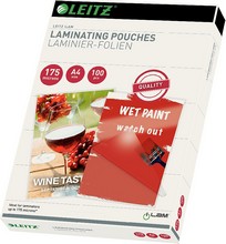 Pochettes plastification Leitz iLAM A4 brillantes 350 microns 2x175 par 100