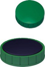 Aimant solide diamètre 24 mm force adhésive 600 g par 10 vert