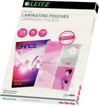 Pochettes plastification Leitz iLAM A4 brillantes 250 microns 2x125 par 100