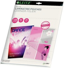 Pochettes plastification Leitz iLAM A4 brillantes 250 microns 2x125 par 25