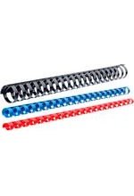 Baguette plastique à anneaux 8 mm Noir boite de 100