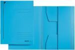 Chemise 3 rabats A3 32 x 44 cm carton 320g bleu