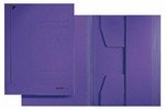Chemise 3 rabats A4 24 x 32 cm carton 320g violet