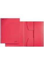 Chemise 3 rabats A5 18,6 x 25 cm carton 320g rouge