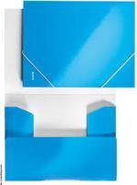 Chemise 3 rabats élastique Wow A4 carton 250g bleu