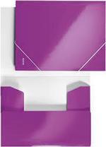 Chemise 3 rabats élastique Wow A4 carton 250g violet