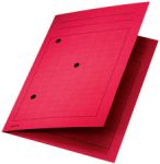 Chemises quadrillées simples pour A4 22x31,8cm carton 320g par 50 rouge