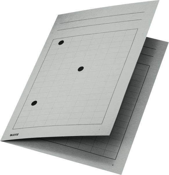 Chemises quadrillées simples pour A4 22x31,8cm carton 320g par 50 gris