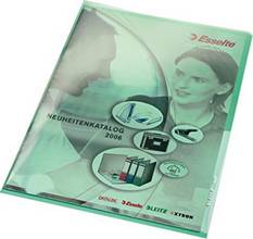 Pochettes-coin transparentes qualité Premium A4 PVC lisse 0,15mm vert 100pcs