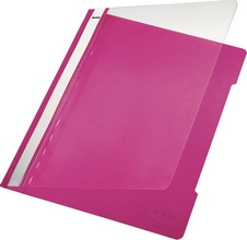Chemise à lamelles Standard PVC rigide A4 rose vif