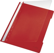 Chemise à lamelles Standard PVC rigide A4  rouge