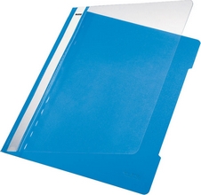 Chemise à lamelles Standard PVC rigide A4  bleu clair