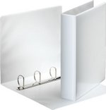 Classeur personnalisable Essentials 4 anneaux A4 dos 65mm blanc