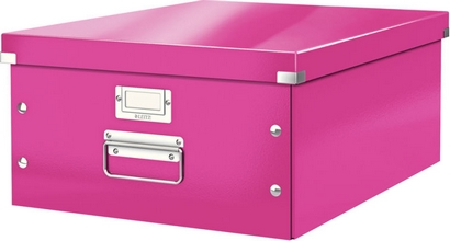 Boite de rangement Click and Store WOW A3 369x200x482 rose