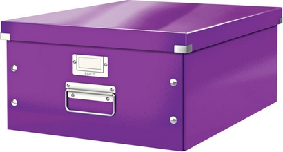 Boite de rangement Click and Store WOW A3 369x200x482 violet