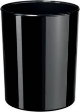 Corbeille à papier 18200-13 i-Line 20 litres plastique ultra brillant noir