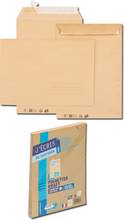 Pochettes C5 162x229mm Kraft brun auto-adhésives avec zone d adressage par 25