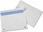Enveloppes blanche 114x162mm C6 sans fenêtre 90g auto-adhésive bte 500