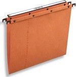 Dossiers suspendus AZO Ultimate tiroirs A4 fond V orange par 10