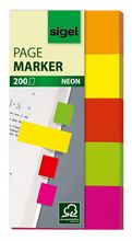 Index repositionnables papier 50x20mm 5 couleurs neons 200pcs