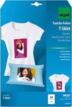Films transfert T-shirt jet d encre textiles clairs A4 10 feuilles