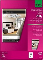 Papier photo laser copieur couleur brillant recto-verso 200g A4 100 feuilles