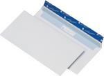 Enveloppes blanches 110x220mm DL 100g auto-adhésives Cygnus par 10
