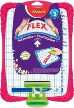 Ardoise Flex incassable blanche avec accessoires 20 x 28 cm