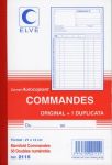 Carnet Commandes 50 feuillets autocopiants 210 x 148 mm dupli