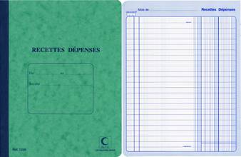 Registre des Recettes et des Dépenses 80 pages 297 x 210 mm