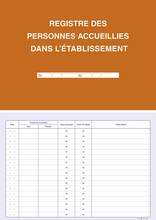 Registre Présence des Personnes accueillies dans l'établissement A4 210 x 297 - 96 pages