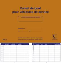 Carnet de bord pour véhicules de service 150x215mm 64 pages