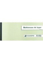 Carnet souche Quittances loyer 50 feuillets horizontal 13,x18,5cm