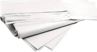 Papier de soie 75x50cm 18g Rame de 480 Feuilles blanc