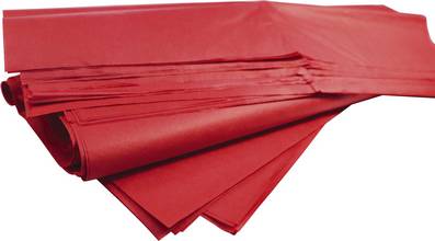 Papier de soie 75x50cm 18g Rame de 480 Feuilles rouge