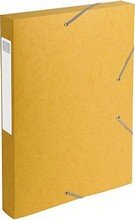 Boite de classement Cartobox A4 dos 40 mm carte lustrée 0,7mm jaune