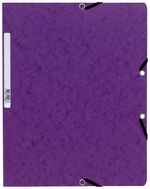 Chemise élastique sans rabat A4 carte lustrée 400g violet