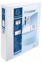 Classeur personnalisable Kreacover 2 anneaux 40mm Dos60mm A4 Max blanc