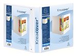 Classeur personnalisable Kreacover 4 anneaux 25mm Dos44mm A4 Maxi blanc