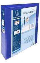 Classeur personnalisable Kreacover 4 anneaux Dos60mm A4 Maxi bleu