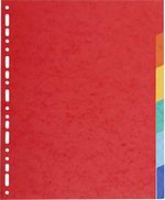 Intercalaires carte lustrée recyclée 220g 6 positions couleur A4 Maxi