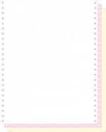 Listing autocopiant blanc/rose/jaune 240X12" 3 plis bandes caroll détachables 1000 feuilles