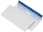 Enveloppes blanches 110x220mm DL 100g auto-adhésives Cygnus par 500