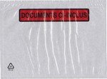 Pochettes adhésives Documents ci-inclus 225 x 120 mm, boite de 250