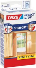 Moustiquaire Tesa Comfort pour portes L 0,65 x H 2,20 m blanc 2 pièces