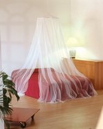 Moustiquaire voile crochet plafond pour lits de 2 personnes