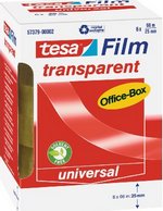 Ruban adhésif tesa film® transparent 25 mm x 66 m boite de 6