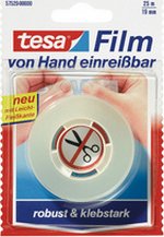 Ruban adhésif tesa film® déchirable à la main 19 mm x 25m