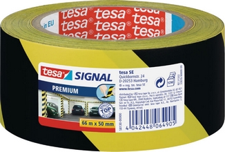 Ruban adhésif Premium PVC marquage signalisation jaune-noir 55mmx66m