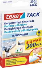 Pastilles adhésives transparentes double-face 11x13mm tesa TACK paquet de 200